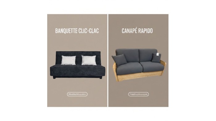 Canapé Rapido ou Clic-clac : lequel choisir pour un couchage quotidien ?